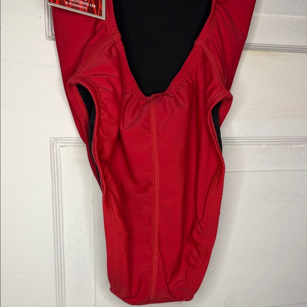 NWT One Piece Official LIFEGUARD® Red Racerback Swimsuit Size 30 / XS -Small NWT - Picture 4 of 11